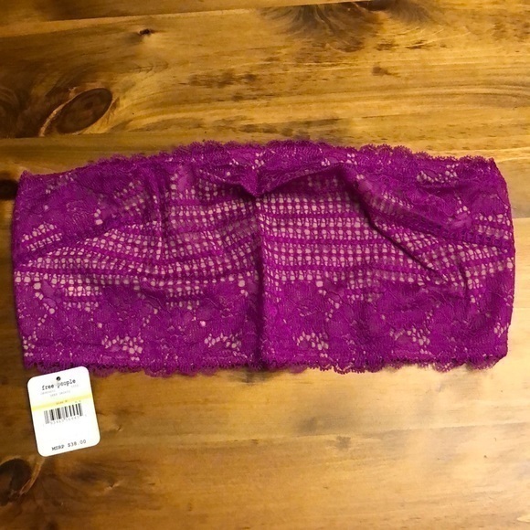 Free People Camilla Bandeau Orchid Purple Small NEW - Picture 4 of 6